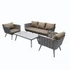 300 South Main Oceana 4 Piece Wicker Set Seating Furniture