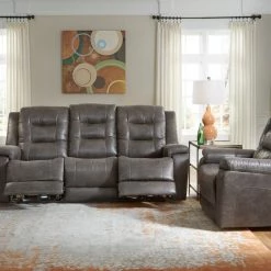 Palliser Leighton Power Sofa With Power Head Rest And Lumbar Living Room Furniture