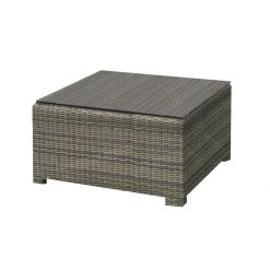 Chicago Wicker Marina Outdoor Glass Coffee Table