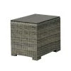 Chicago Wicker Marina Outdoor Glass End Table Seating Furniture