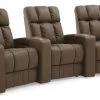 Clover Premier Home Theater Furniture Genoa 3 PC Home Theater Seating