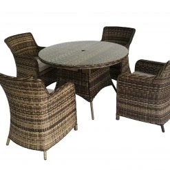 300 South Main Patio Dining Furniture Palmetto 5 Piece Dining Set