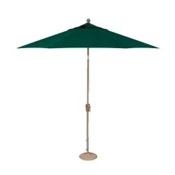 Treasure Garden 9' Push Button Tilt Umbrella - Forrest Green