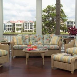 Lloyd Flanders Reflections Outdoor Wicker Love Seat Seating Furniture