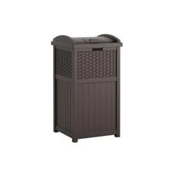 Clover Premier Resin Wicker Trash Hideaway Storage
