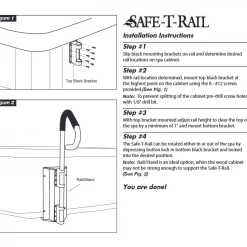 Leisure Concepts Spa/Hot Tub Supplies Spa Safety Rail - Black