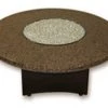 Oriflamme Fire Pits Tropical Brown Granite 42" Round Outdoor Fire Pit
