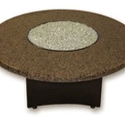 Oriflamme Fire Pits Tropical Brown Granite 42" Round Outdoor Fire Pit