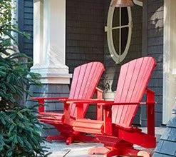 Canadian Recyled Plastics Seating Furniture CRP Swivel Adirondack Chair