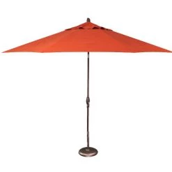 Treasure Garden 9' Auto Tilt Umbrellas Umbrellas & Bases